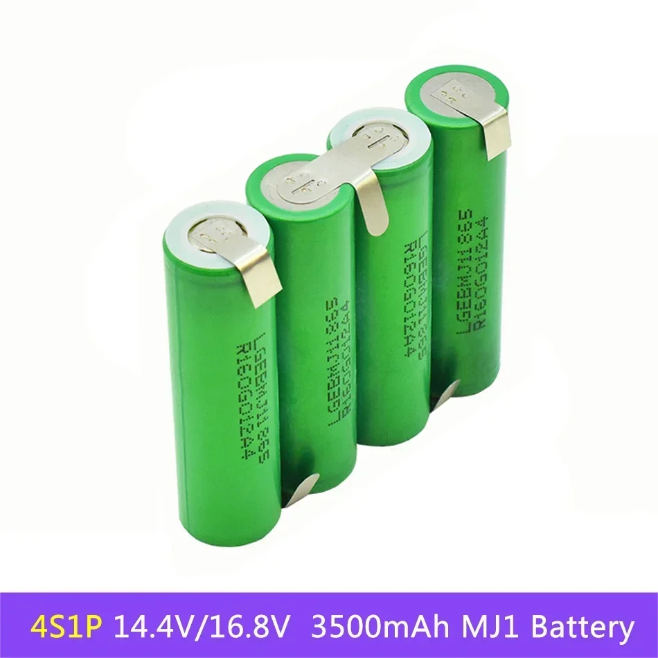 18650 MJ1 3000mAh 6000mAh 20 amps 3S 4S 5S 6S 8S 7.4V 12.6V 14.8V 18V 25.2V 29.6V For Screwdriver batteries weld battery pack: Yellow
