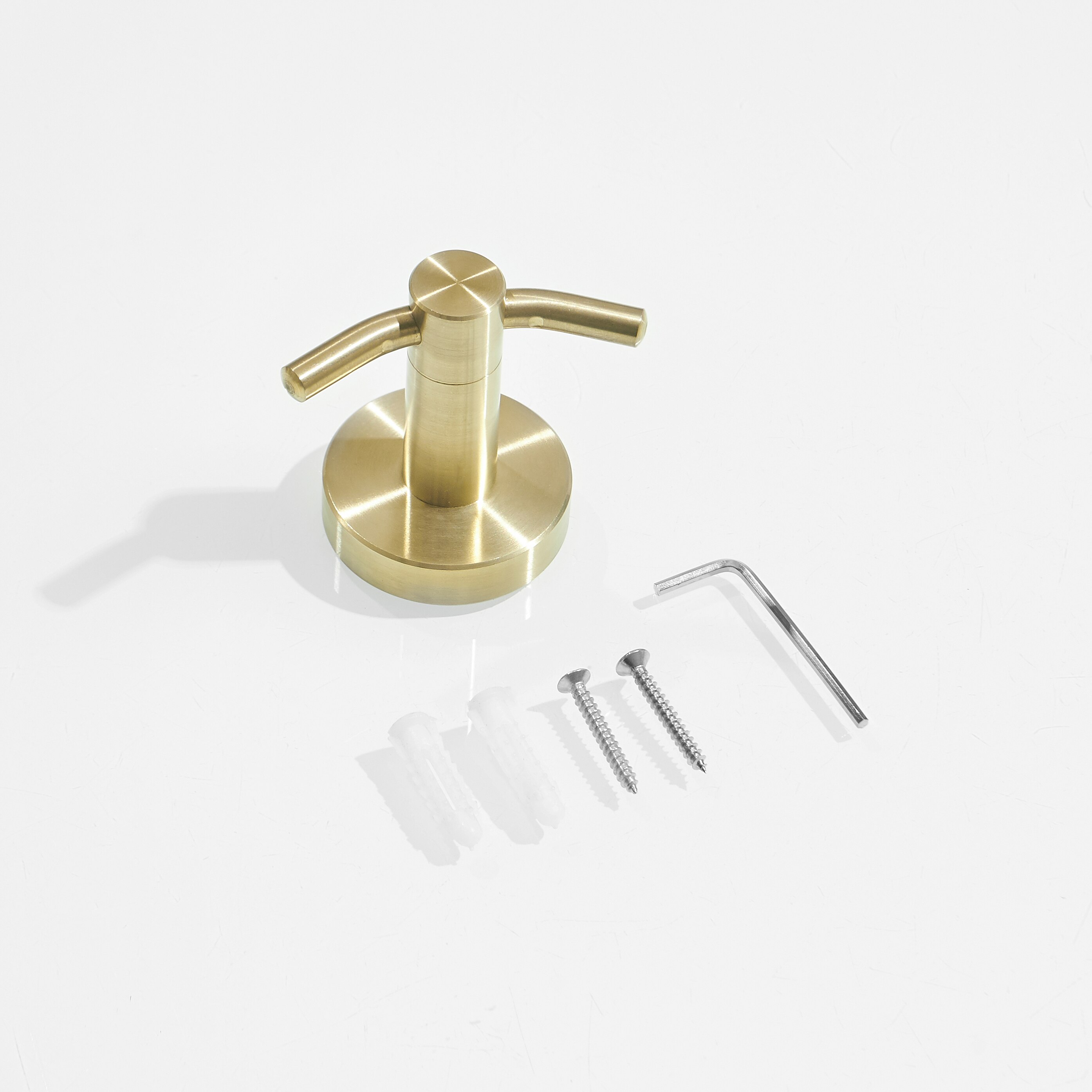 Stainless Steel Brushed Gold Robe Hook Wall Mounted Towel Hook Clothes Hook Bathroom Kitchen Door Hook Hardware