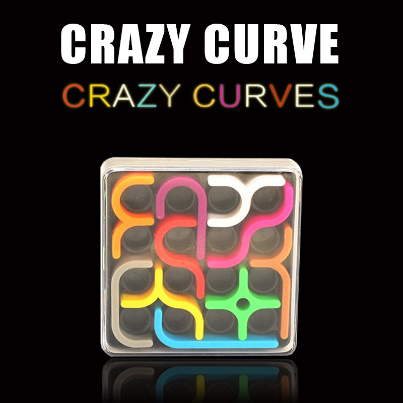 Curves Puzzle Toy Brain Teaser Mind Bending 24 Challenges Fun Intelligence Toy AN88
