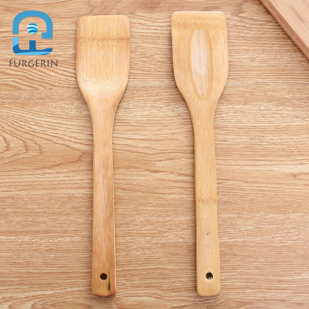 FURGERIN Bamboo Turner Kitchen Tool for Cooking Utensils turner wood spatula for non-stick pan restaurant/kitchen accessories