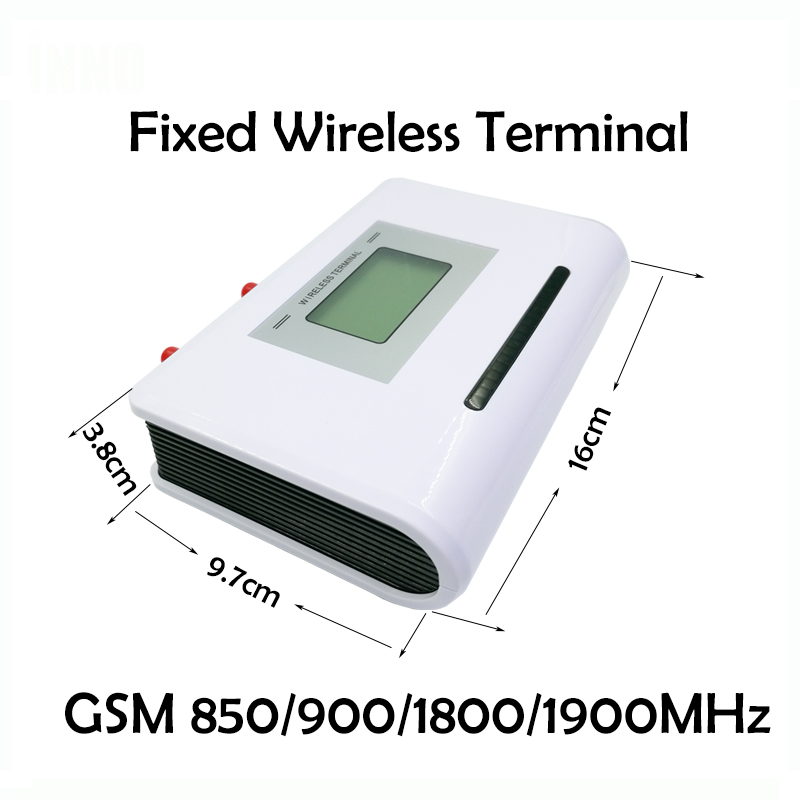 Fast trådløs terminal gsm 850/900/1900 mhz, gsm dialer 2 sims, dobbelt standby, supportalarmsystem, pabx
