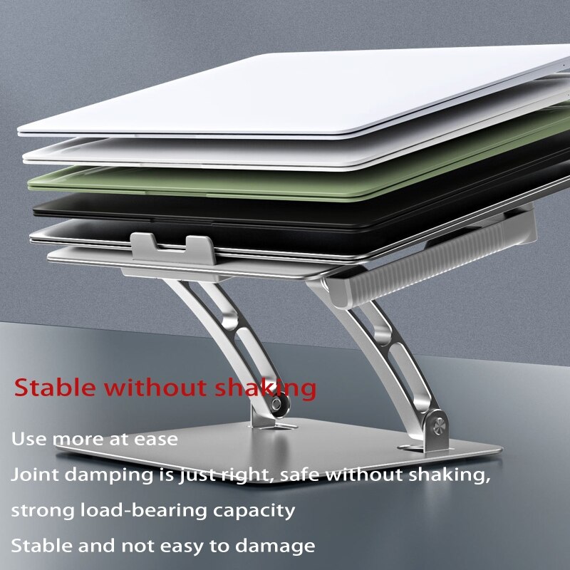 Adjustable Laptop Notebook Stand Holder for Travel Home Office Avoid Neck Pain Prevents Computer from Overheating N0PB