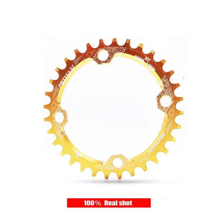Motosuv redondo estrecho ancho motoring MTB bicicleta de montaña bicicleta 104BCD 32T 34T 36T 38T plato de dientes partes 104 BCD