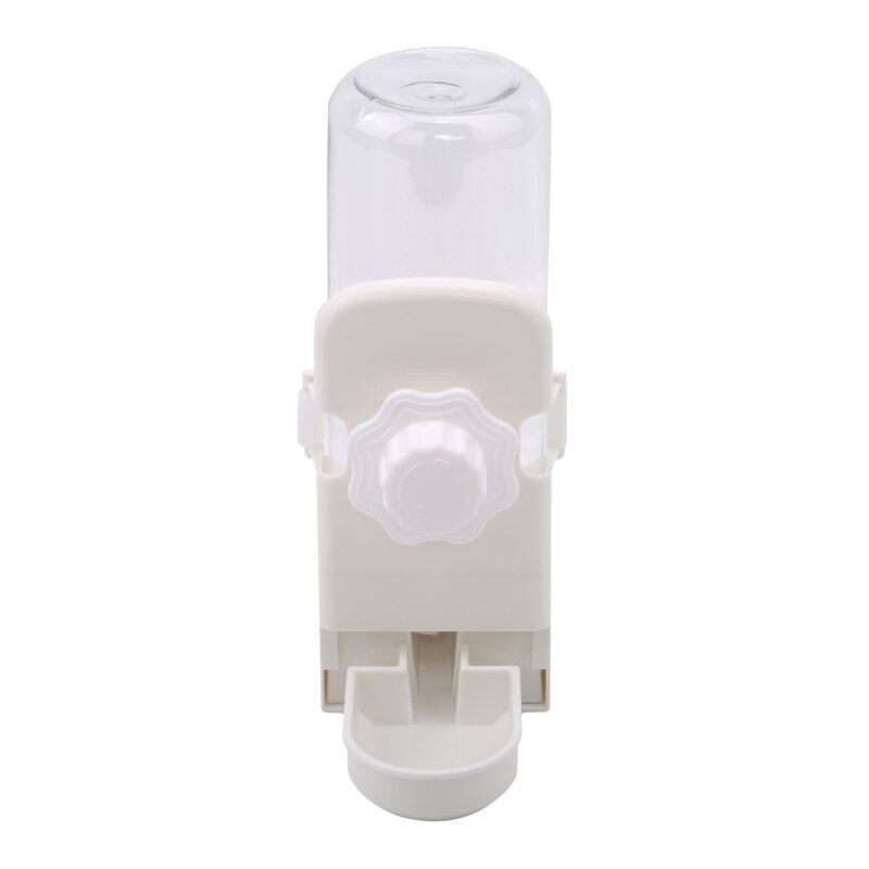 Rabbit Water Bottle 17oz Hanging Water Fountain Automatic Dispenser No Leak WaterFeeder For Bunny Guinea Pig Hedgehog Ferret: white