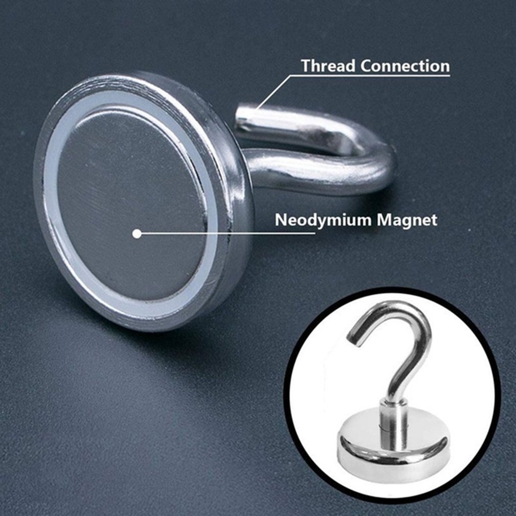 Magnetische Haken Krachtige Magnetische Haak Houder Muur Zuig Haak Beugel Hardware Magnetische Tool Silver