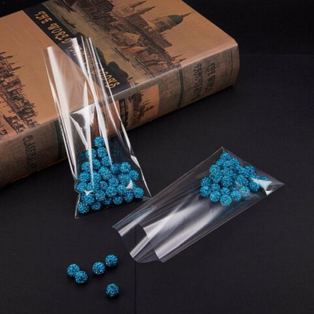 100pcs/Bag Transparent Opp Plastic Bags For Candy Wedding Packaging Bag Cellophane Party Bag Cookie Lollipop B2N4