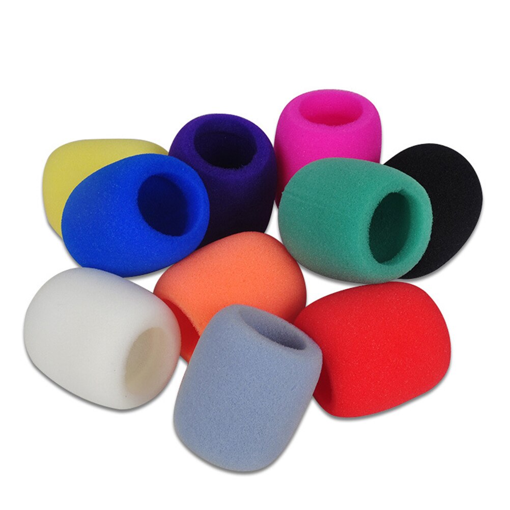 1pc Mix Colors Sponge Microphone Set Replacement Foam DJ Stage Windshield Wind Shield Cover Thick