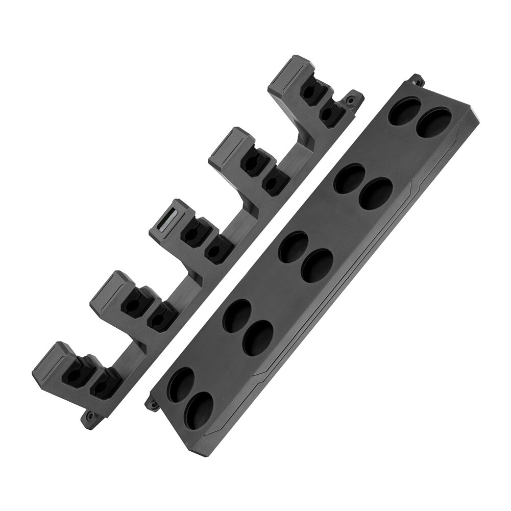 Booms – support de canne à pêche, 10 pièces, montage mural Vertical, support de rangement pour canne à pêche, accès au sous-sol: Black