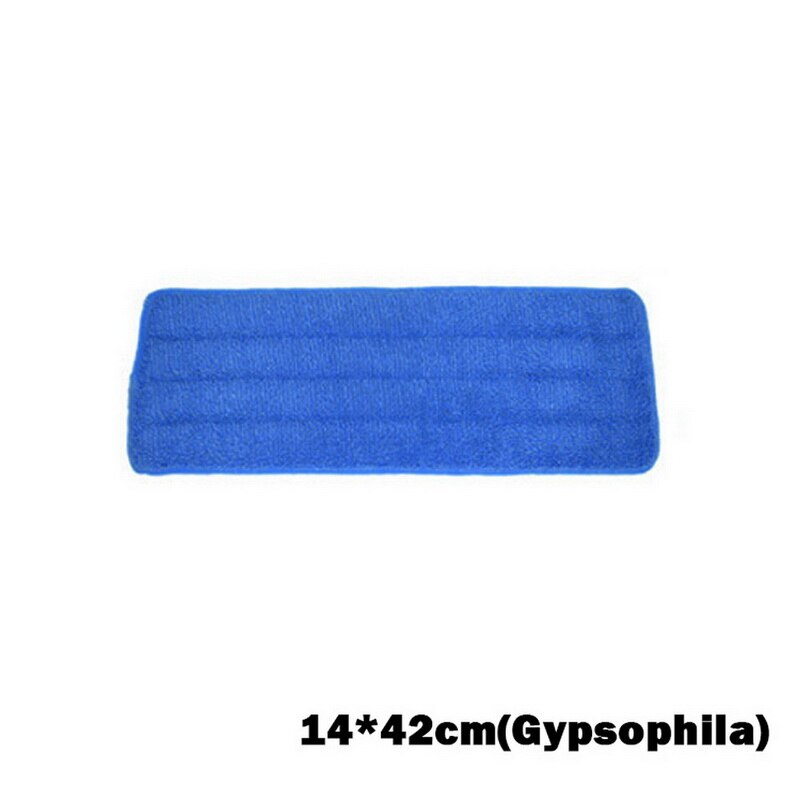 Remplacement de la tête de balai à franges lavable en microfibre pour le nettoyage de la poussière et du sol: 14 x 42cm bleu foncé