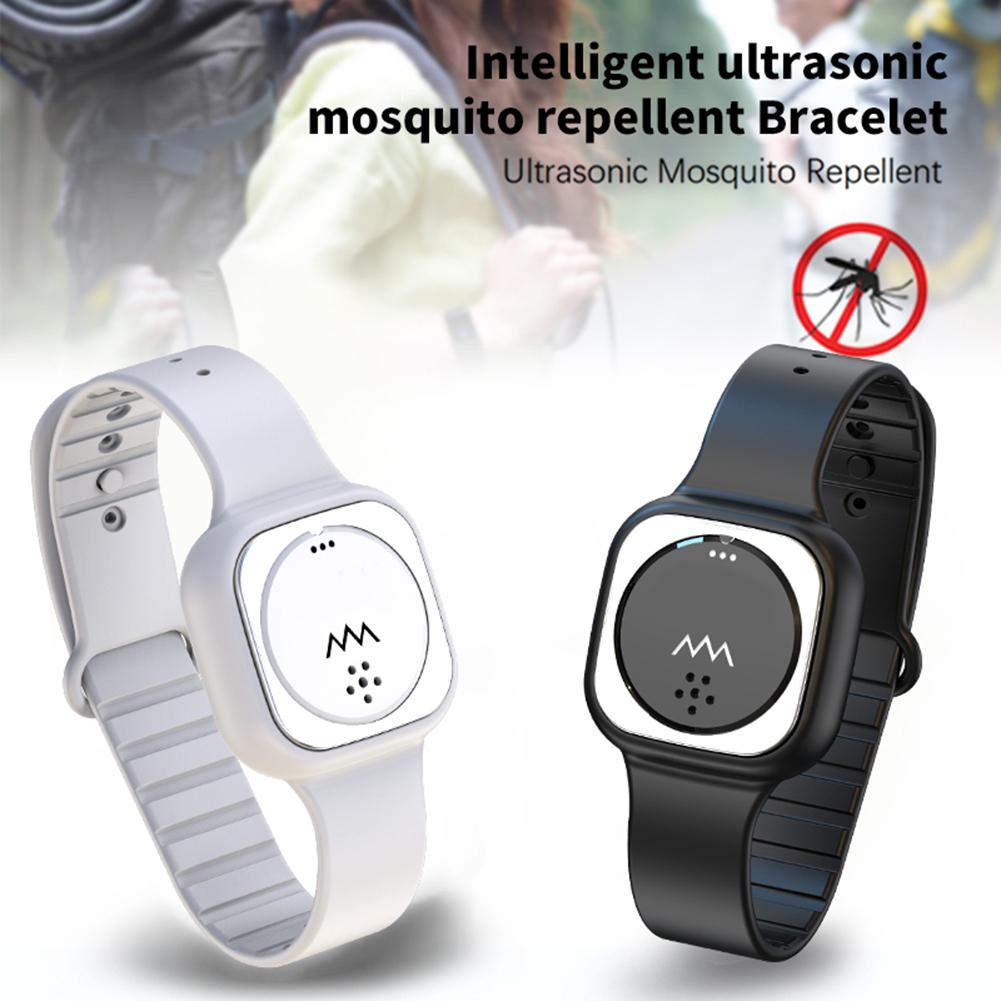 Ultrasone Muggen Armband Waterdicht Anti Mosquito Horloge Voor Kids Volwassenen Muggen Armband Met Lanyard