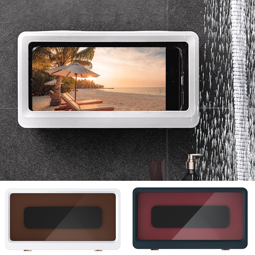 1Pcs Mooie Telefoon Doos Wandmontage Telefoon Case Waterdichte Handige Safe Telefoon Houder Badkamer Thuis Opslag