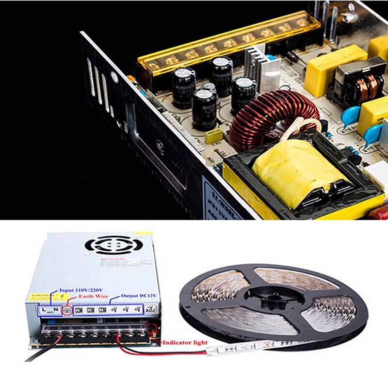 led Driver AC100-240V to DC 12V 1A 2A 3A 5A 10A 15A 20A 30A 40A 50A Power Adapter for LED Strip light Supply Transformer