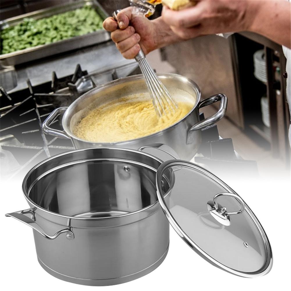 18/20/22cm Premium Stainless Steel Stock Pot With Lid Thickened Harm Free Soup Pot Cooking Pot Cookware Kitchen Tools