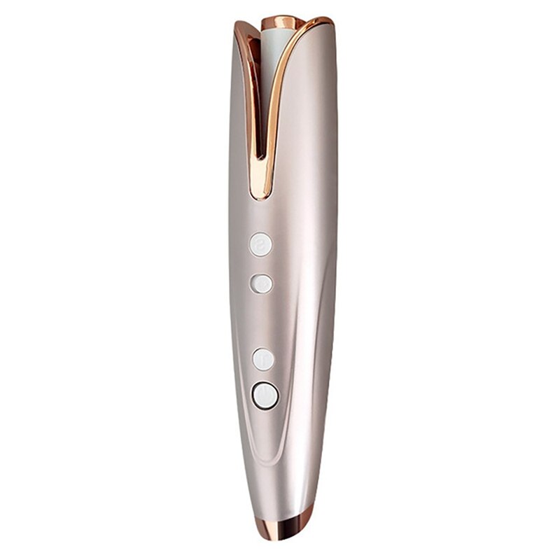 Auto Rotate Hair Curler Ceramic Curling Iron Long-Lasting Hair Styling Constant Temperature Wave Hair Care Hair Curler: Pink