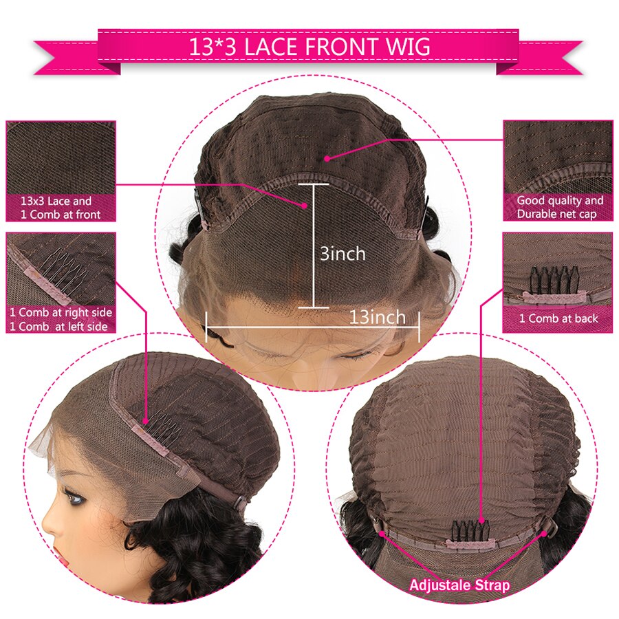 Yomagic Rose Pink Synthetic Hair Wigs with Natural Hairline Natural Looking Silk Straight Affordable Glueless Lace Wigs
