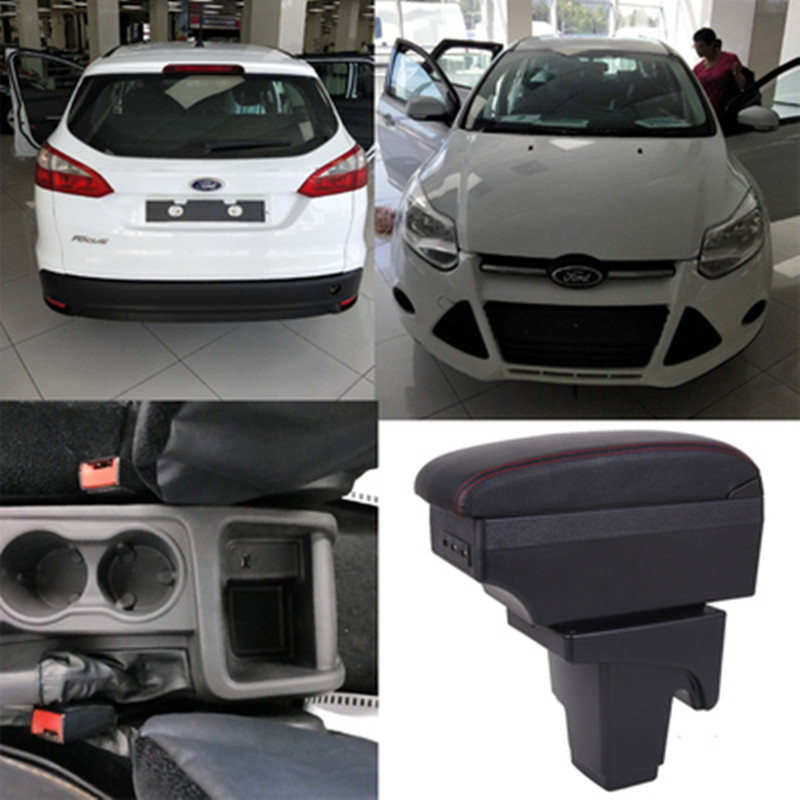 For Ford Focus mk3 armrest box with USB interface