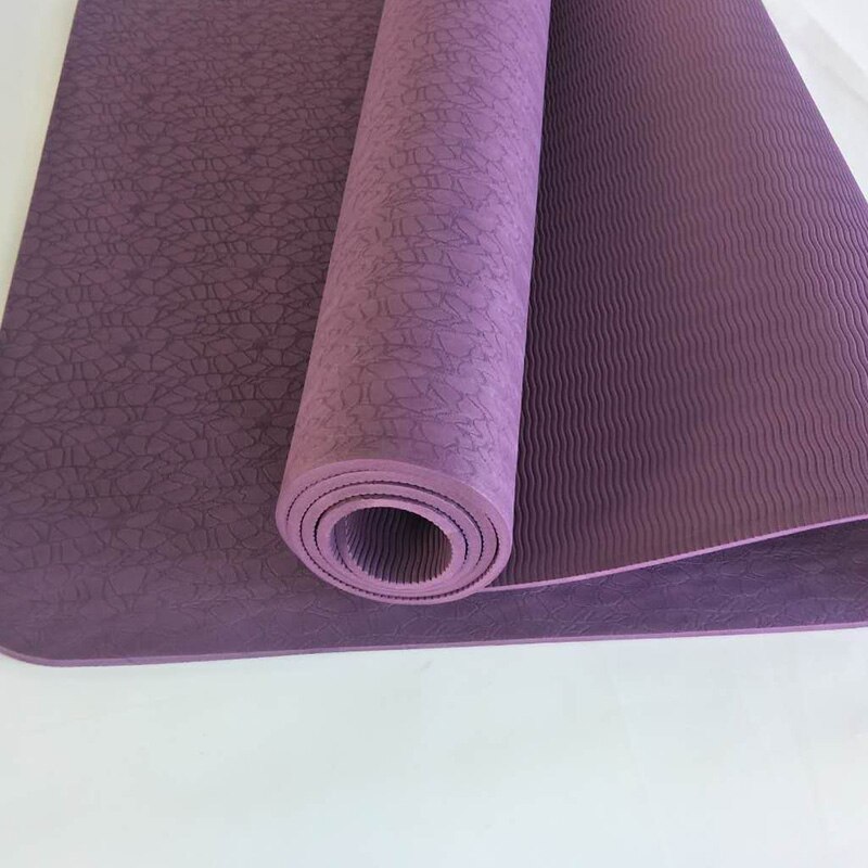 6Mm Tpe Antislip Yoga Mat Geschikt Voor Fitness Smaakloos Sport Mat Yoga Zak Yoga Riem