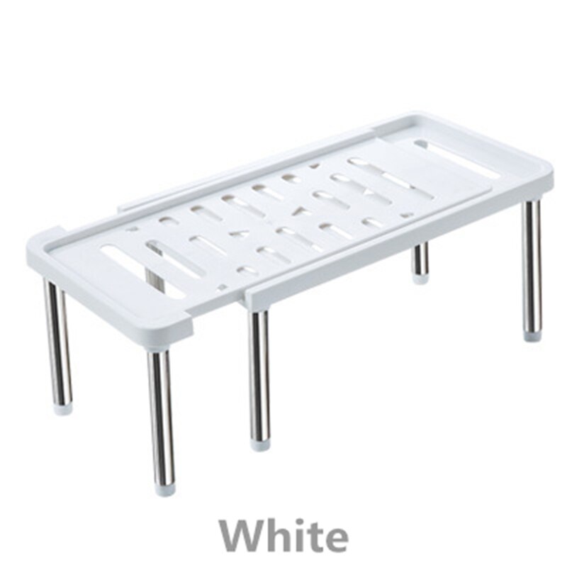 Home Closet Organizer Storage Shelf for Kitchen Rack Space Saving Wardrobe Decorative Shelves Cabinet Holders: white