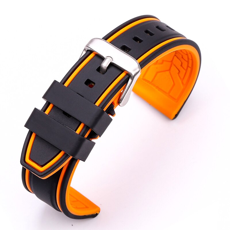 Quick Release Metalen Horlogeband Voor Samsung Galaxy Horloge 46Mm SM-R800 Band Roestvrij Stalen Band Voor Samsung 42 SM-R810 Polsband: black  orange / for galaxy 42mm