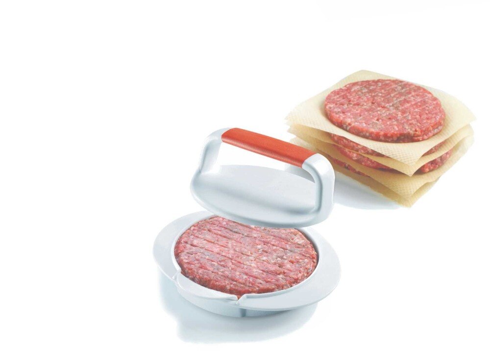Biffpress form hamburgerformmaskin rund köttfärs bbq gör det själv fylld hamburgermaskin