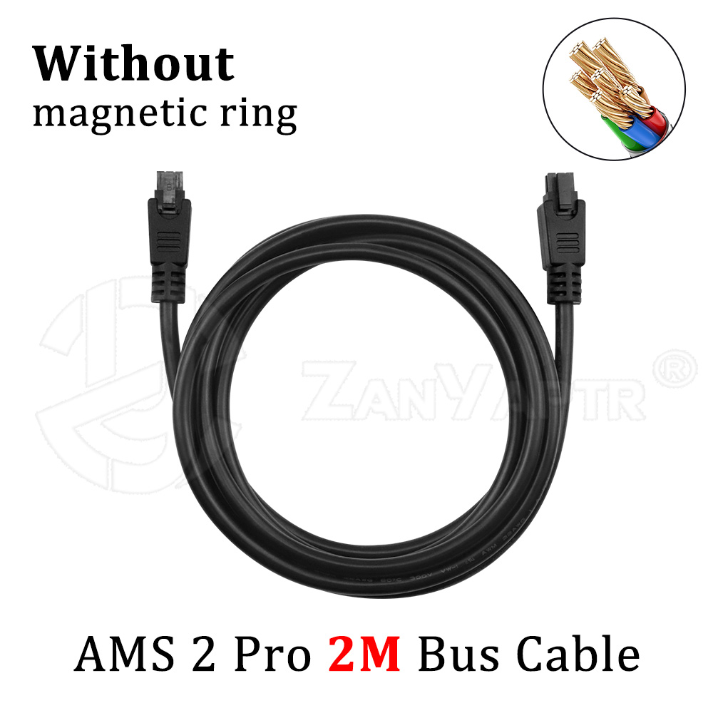 Ams/ams 2 pro för bambu lab  x1/p1/h2d- serien 6- -polig busskabel 1m/2m förlängningskabel för 3d skrivare: Blå