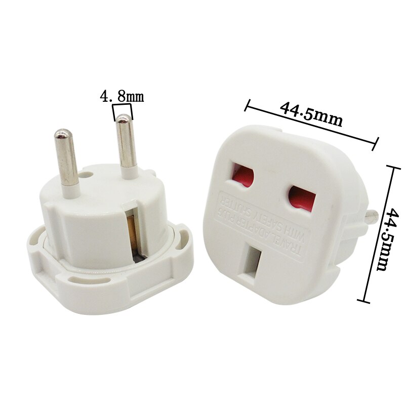 4.0 4.8 German European Plug Universal UK to EU Europe Power Electrical Charger Outlets AC Power Charger Adapter plug SOCKET