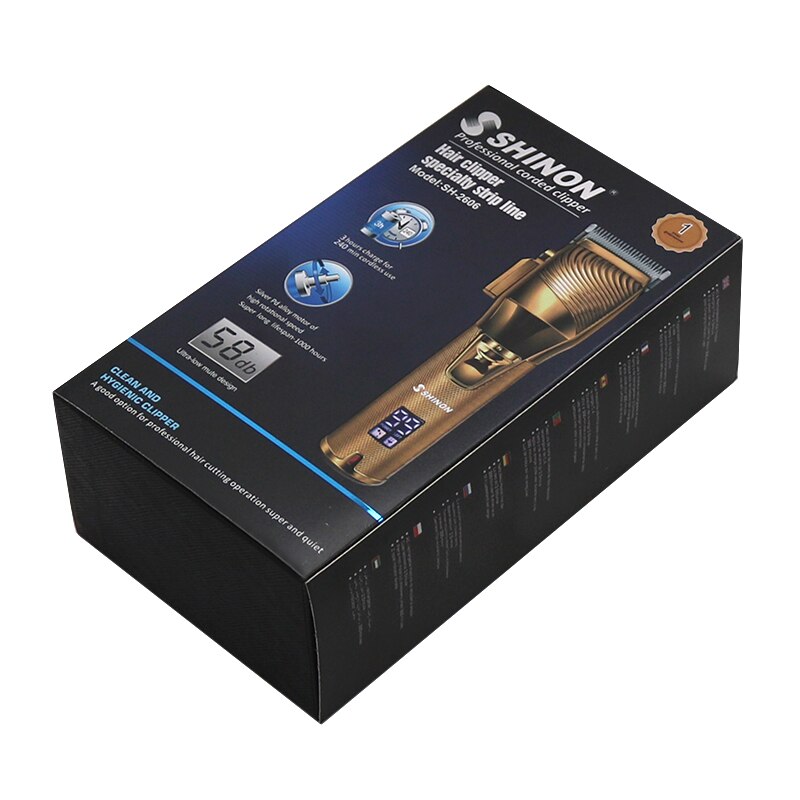 adjustable rechargeable LCD display cordless barber shop 10W hair clipper electric hair cutting machine cutter