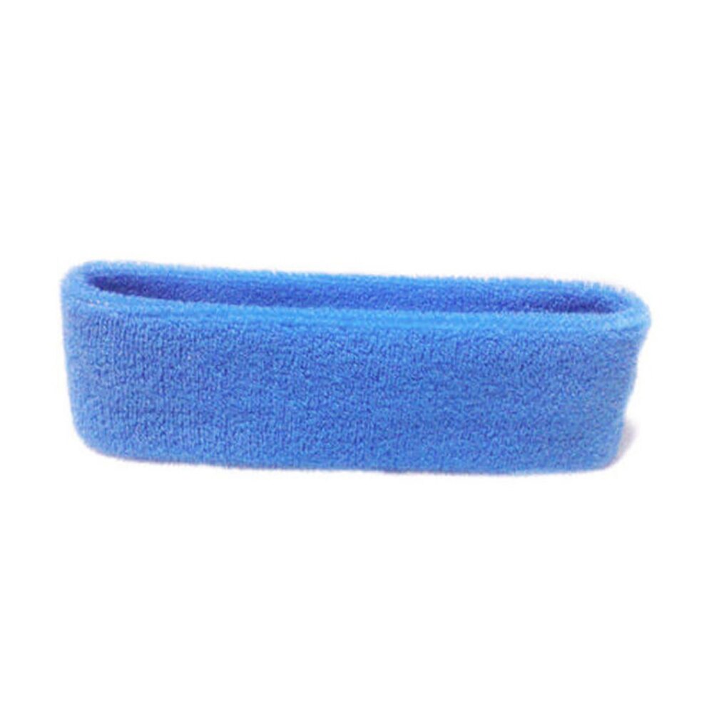 Haar Band Outdoor Sport Zweetband Hoofdband Yoga Gym Unisex Stretch Effen Kleur Haar accessoires: Sky Blue