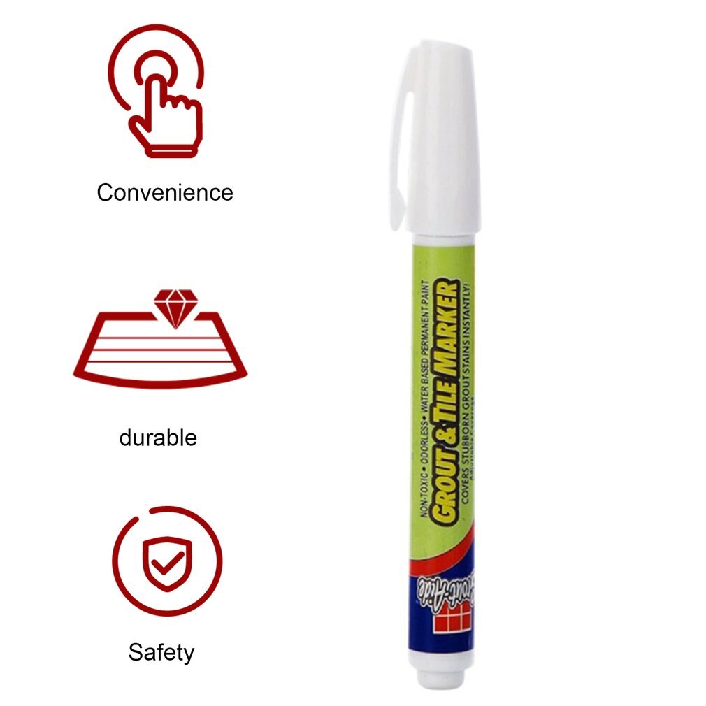 Tile Repair Pen Refill Wall Gap Grout Refresher Marker Odorless Non Toxic For Tiles Floor Kitchen Bathroom Cleaner