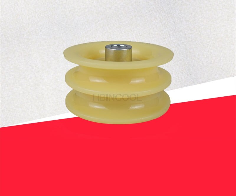 High FORklift truck tubing pulley 1812162222 double groove belt bearing mast guide wheel FOR FORklift accessories