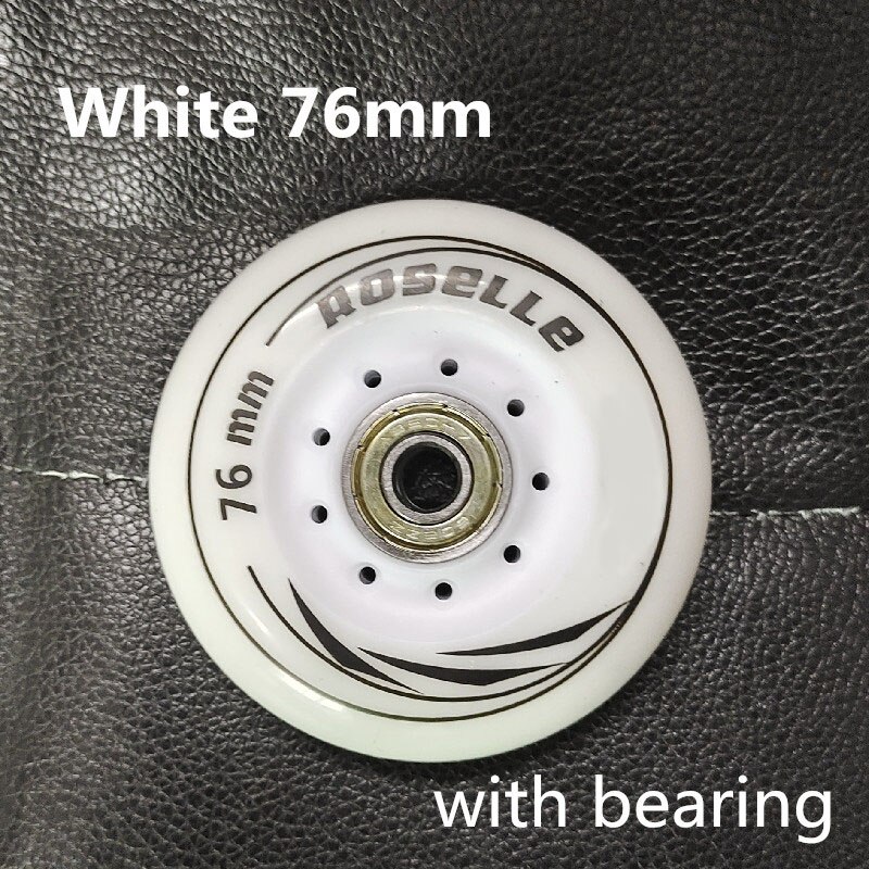 8 Stks/set 80Mm 76Mm 72Mm 90A Rollen Inline Skates Slalom Schaatsen Wiel Voor Volwassen Powerslide Patines Schaatsen roller Wielen ABEC-7: Licht Groen