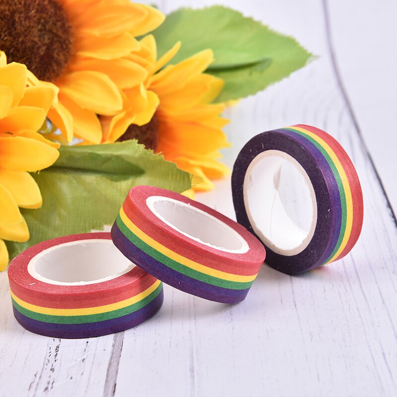 Hengxinchen 8 Kleuren Afplakband Schilder Tape, 10mm * 20m Gekleurde Plakband, Kleurrijke Decoratieve Tape, Plakband Voor Ambachtelijke Voor Kinderen Muurschilderingen Diy Afplakband Verwerking
