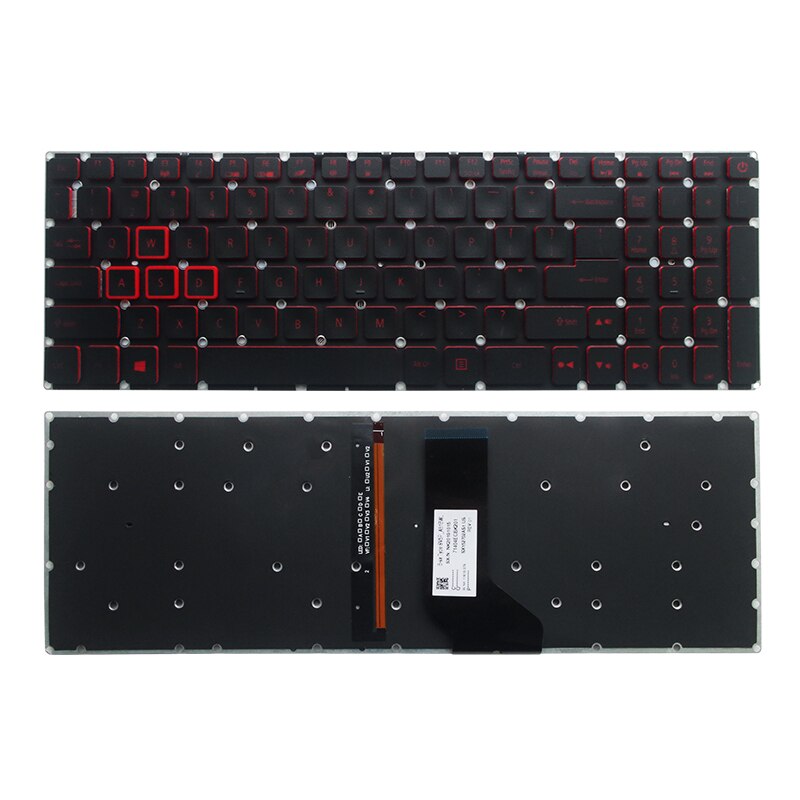 US Keyboard Backlit For Acer Nitro 5 AN515-51 AN515-52 AN515-53 AN515-41 AN515-42 AN515-31 N16C7 N17C1 VX5-591G 793 VX15