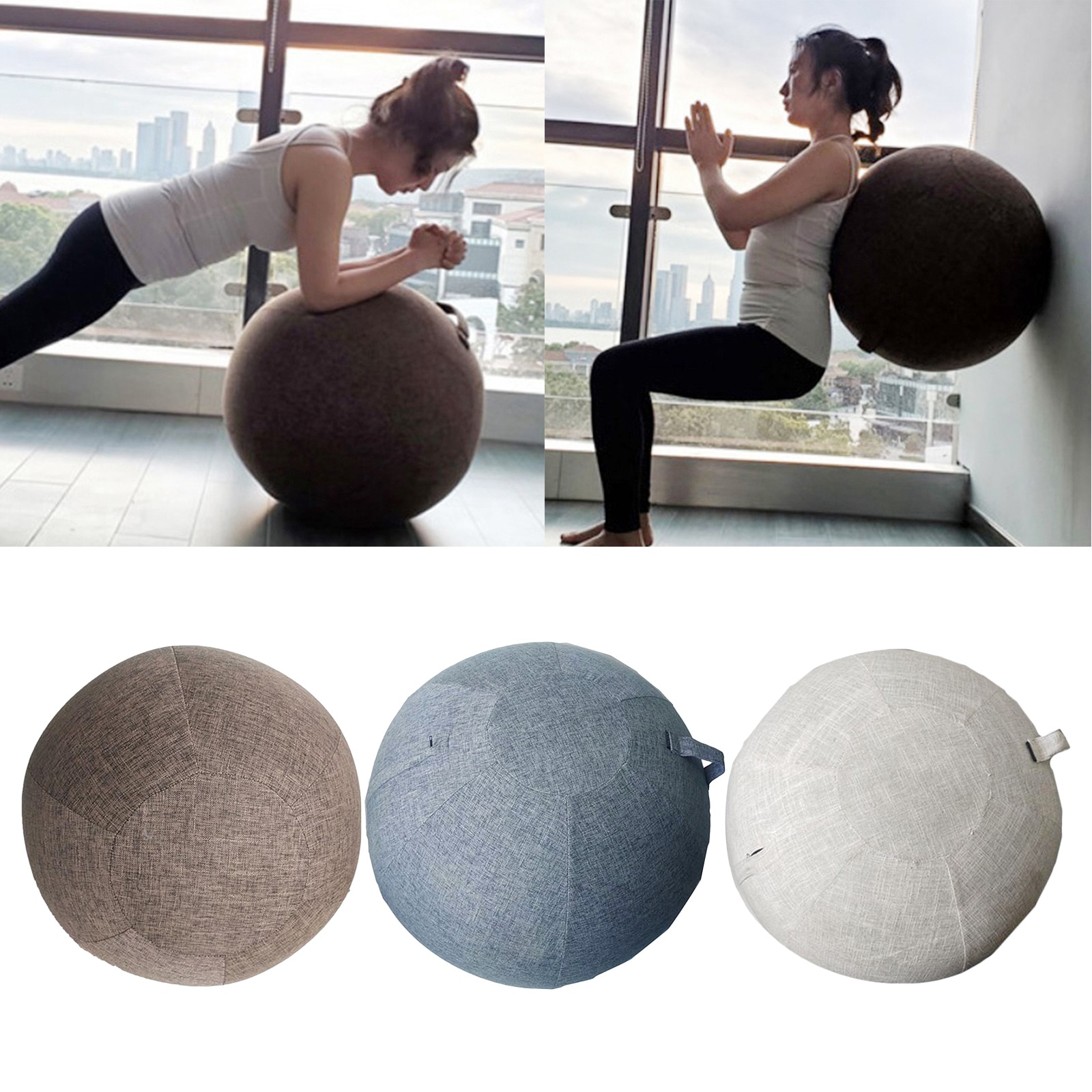 22 Inch Oefening Bal Cover Yoga Pilates Bal Zitten Bal Stoel Stofdicht Covers Opbergtas Hoes Accessoires