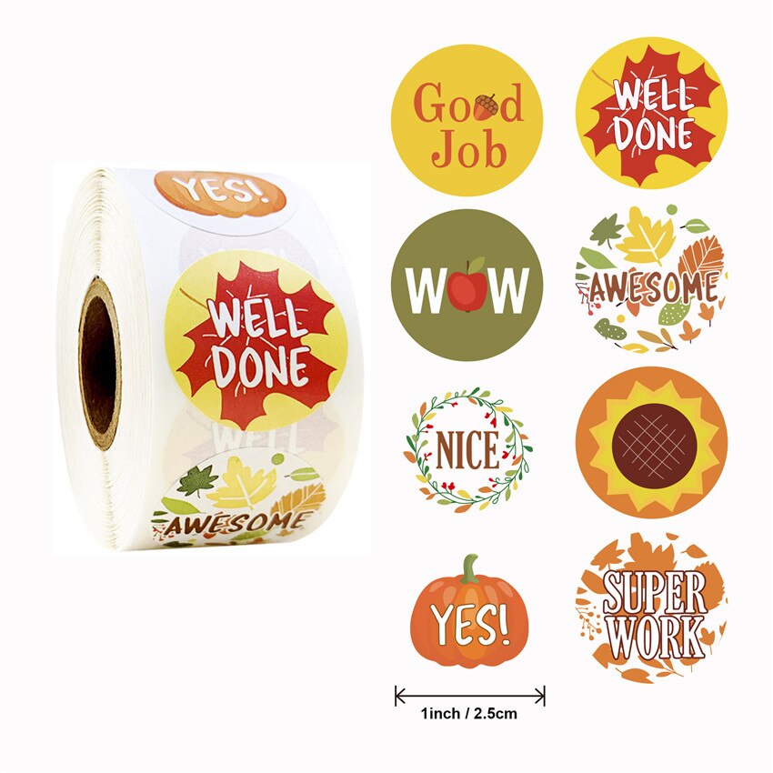 Lovely Cat Stickers for School Reward Motivational Sticker Classroom Decoration encouragement Animals labels Sticker for student: B 500Pcs