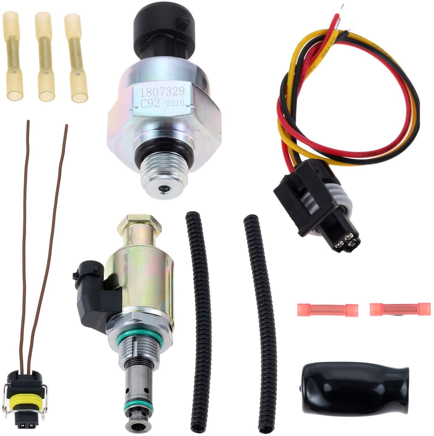 7.3 Powerstroke Fuel Injection Pressure Regulator IPR Valve with ICP Control Sensor Pigtail Connector for Ford 7.3L-1995-2003