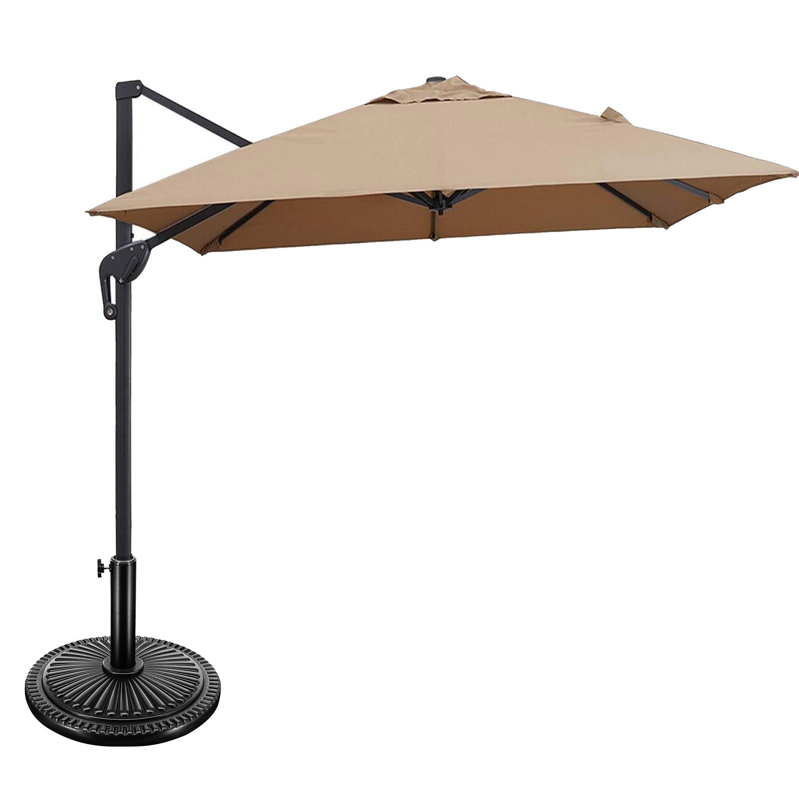 Heavy Duty Round Patio Umbrella Base 22lbs Patio Umbrella Base Weatherproof Yard Table Umbrella Stand Parasol Base Accessories
