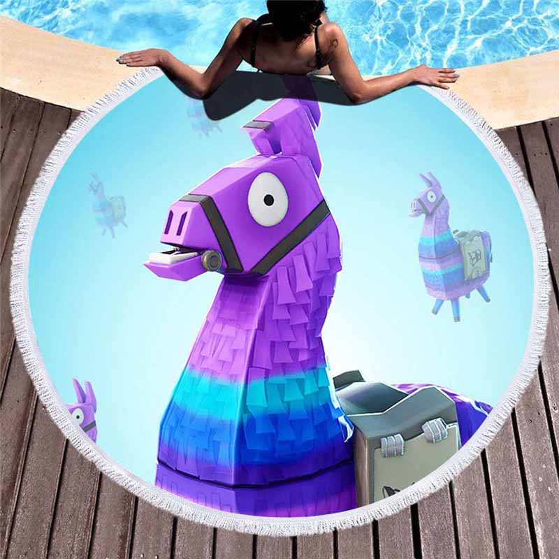 Game Battle Royale Summer 3D Printing With Tasseled Beach Unisex For Boys And Girls Soft Handle Shawl Cloak