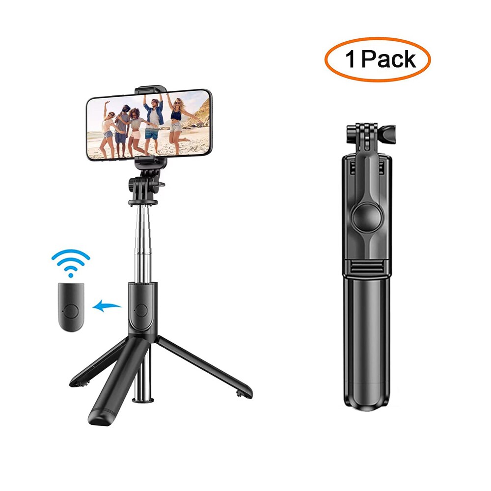 Neue Bluetooth Selfie Stick Handy Halter Versenkbare Tragbare Multifunktionale Mini Stativ Mit Wireless Remote Shutter: S03 1 pack