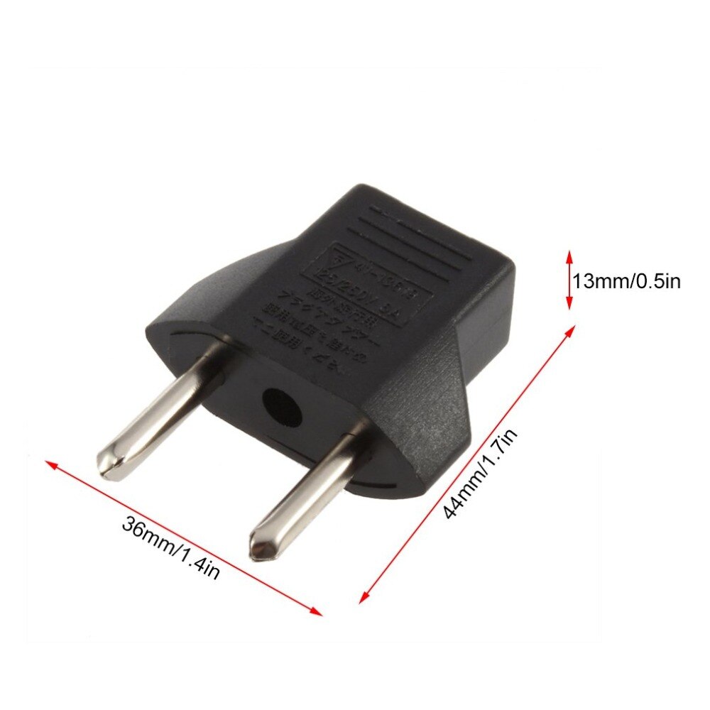 1Pcs Universal Travel Us Of Eu Eu Ac Plug Adapter Converter Vs Naar Euro Europa Muur Power Lading outlet Sockets