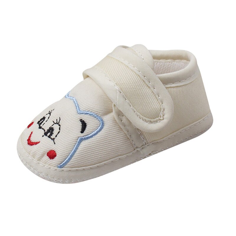 Niños bebé niño niña suave suela viñetas de animales Anti-slip Zapatos niño Zapatos chaussure enfant sapato infantil niños niñas zapatos: Beige / 13