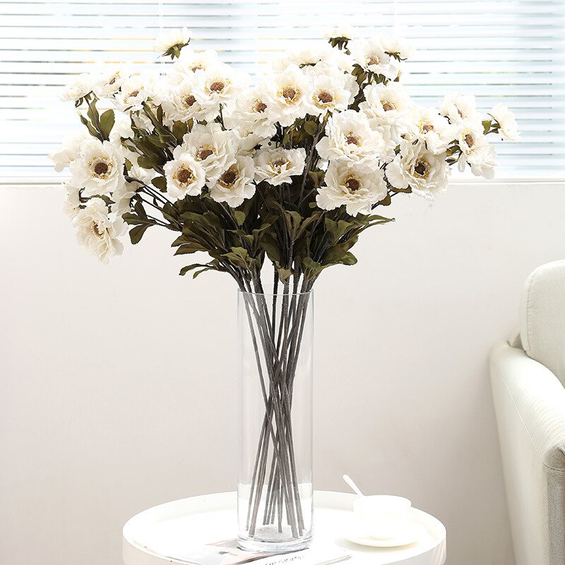 Fleur artificielle de Simulation en tissu de soie pivoine, , décoration de mariage, guirlande pour un , décoration artisanale pour la maison, plante
