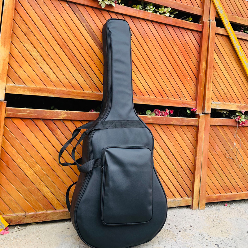 40 41 Inch Guitar Bag Folk Guitar Backpack Thickened Shoulders Waterproof Shockproof PU Leather Bag