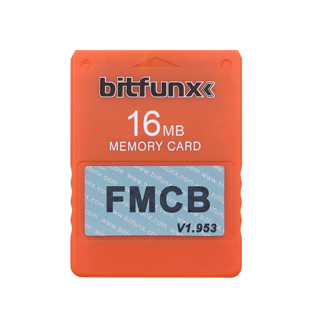 RetroScaler Colorful v1.953 FMCB Free McBoot Card for PS2 Playstation2 16MB Memory Card OPL MC Boot: 16MB Orange