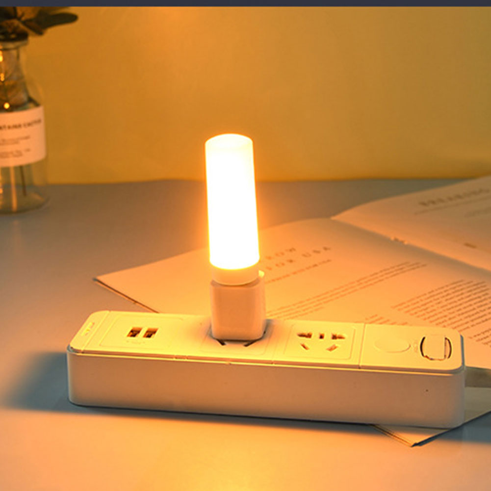 Usb Plug Lamp Computer Mobiele Power Opladen Usb Kleine Boek Lampen Led Oogbescherming Leeslamp Kleine Ronde Licht Nacht licht: flame lamp