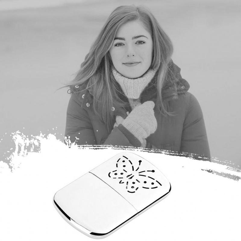 Outdoor Metal Hand Warmer Petrol Reusable Pocket Portable Ski Winter Camping Supplies