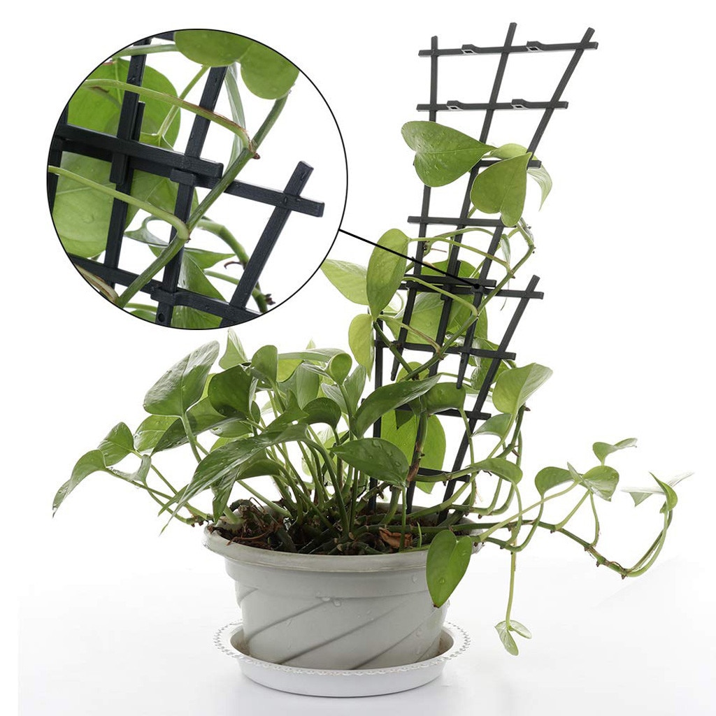 Plant Vines Climbing Trellis-Garden Plastic Mini Potted Support Durable Plant Support Frame Garden Balcony Plant Flower