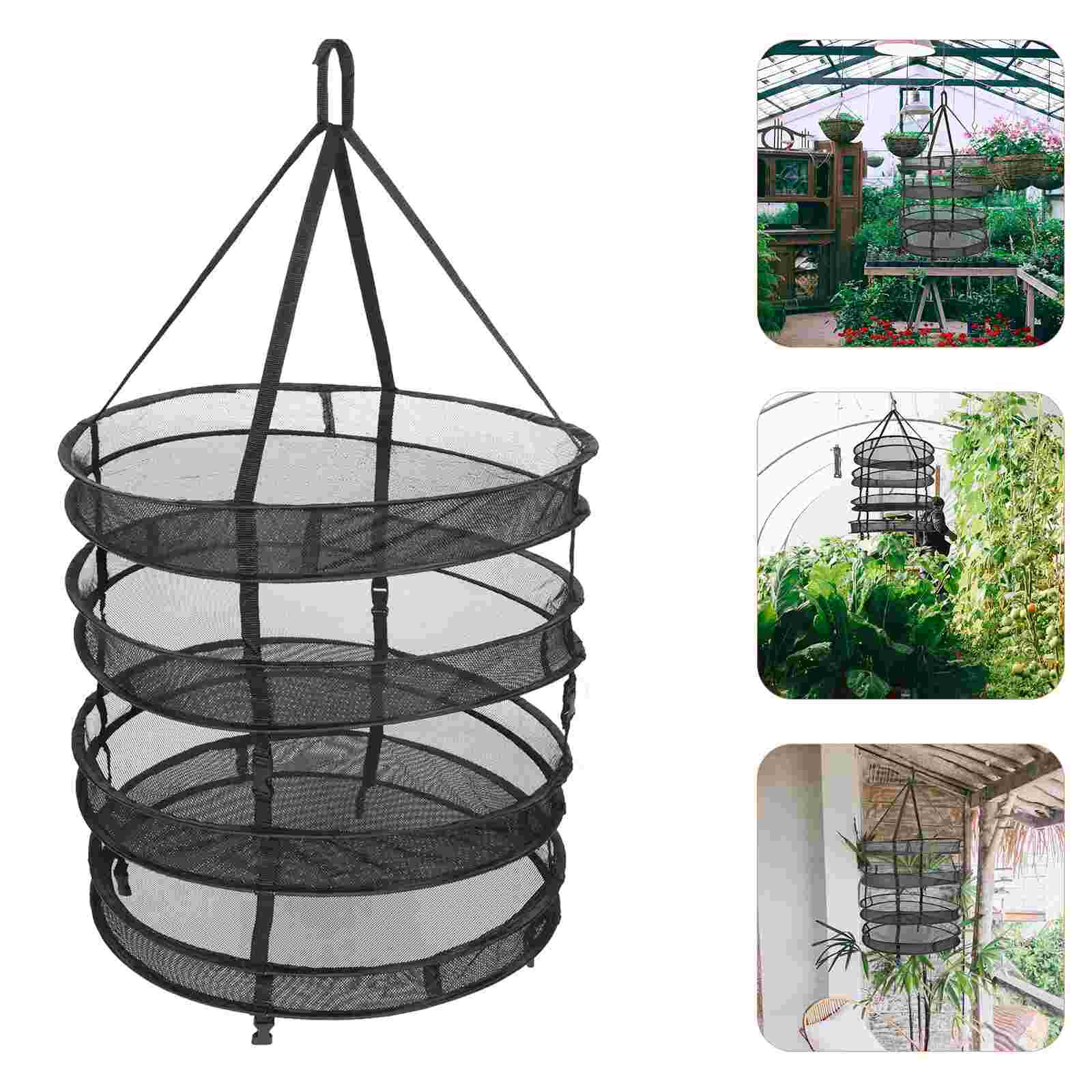 1Set Orchard Drying Net Drying Net Round Drying Net Herb Drying Rack for Garden Outdoor Home