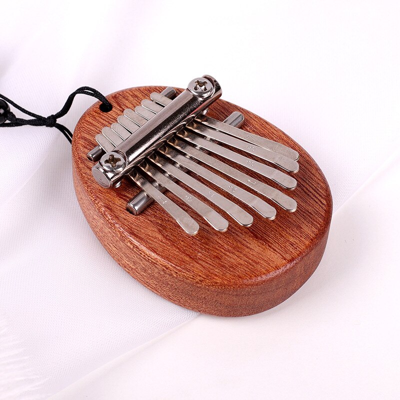 Bærbar tommel piano krystall gjennomsiktig kalimba instrument 8 tangenter mini tommel piano musikkinstrument for nybegynner piano: En