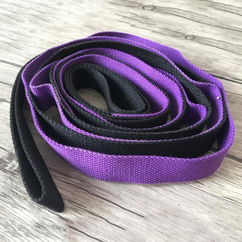2m/6.6ft yoga tøye ut stropp luft yoga anti-gravitasjons tau med gripeløkker Fitness trening treningsstudio tau midje ben motstand belte pu
